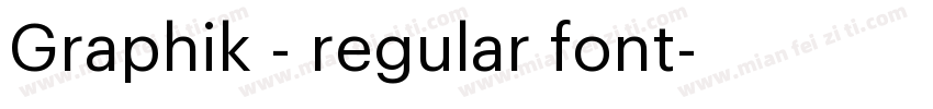Graphik - regular font字体转换